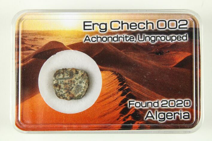 Windowed Erg Chech Meteorite ( g)- Oldest Known Meteorite #284795